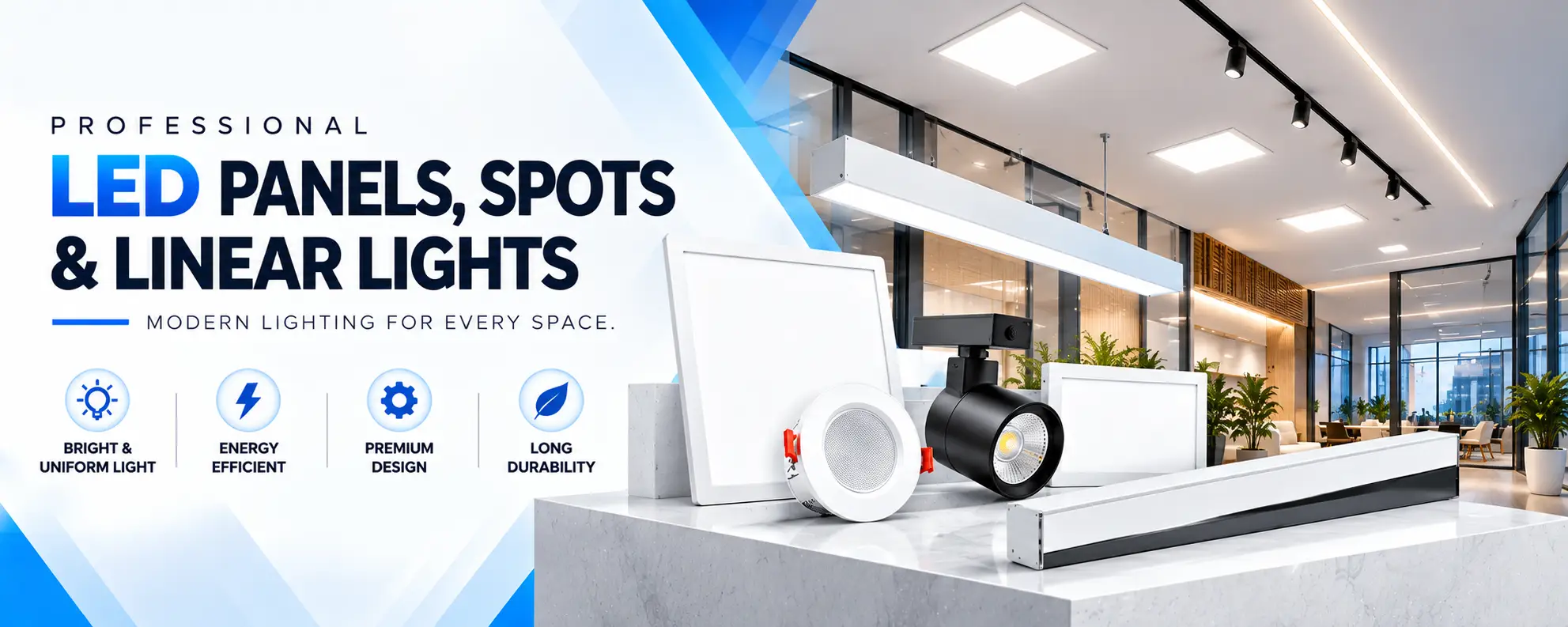 Explore Electronics Modern LED Panels, Spots & Linear Lights